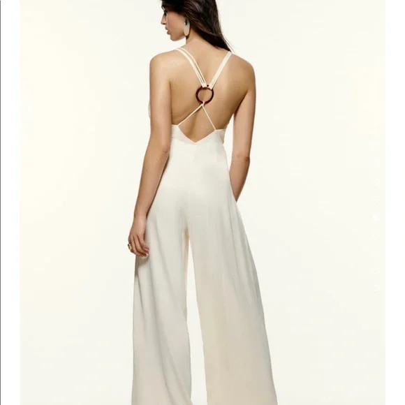 Zara ivory jumpsuit size medium - Picture 4 of 11